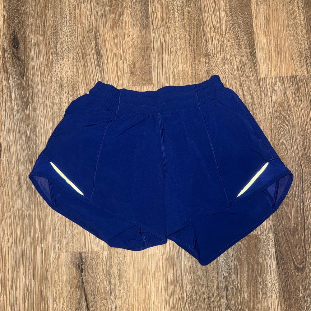 Lululemon Athletica Blue Athletic Shorts with Reflective Accents